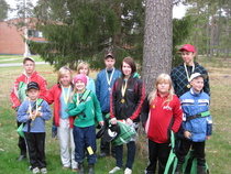 Piirinmestaruuskisoihin osallistunut Haapajärven joukkue.